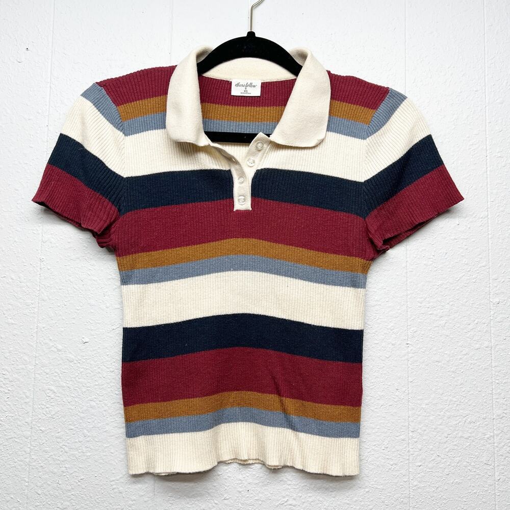 Others Follow Cropped Y2K Grunge Top Womens XS Preppy Coquette Indie Retro Fairy